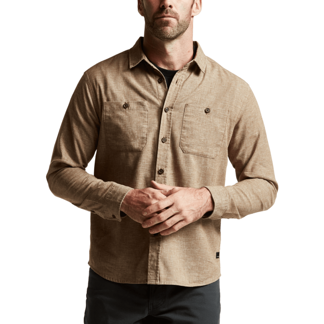 SITKA Gear амбари лс кошуља мушкарци којот хеатхер врховима X2ZF160