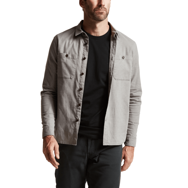 SITKA Gear амбари лс кошуља мушкарци воодсмоке хеатхер врховима X2ZF161