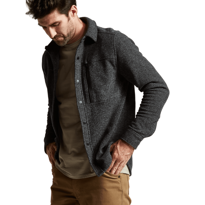 SITKA Gear сновцрест лс кошуља мушкарци црни вријесак врховима X2ZF162