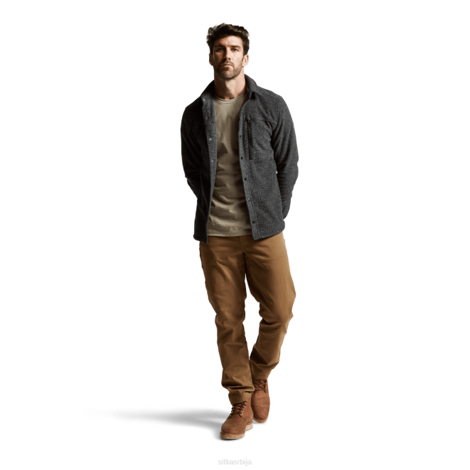 SITKA Gear сновцрест лс кошуља мушкарци црни вријесак врховима X2ZF162