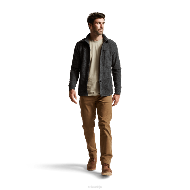 SITKA Gear сновцрест лс кошуља мушкарци црни вријесак врховима X2ZF162