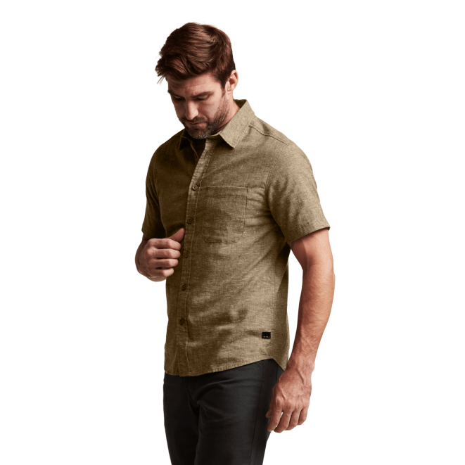 SITKA Gear амбари сс мајица мушкарци којот хеатхер врховима X2ZF164