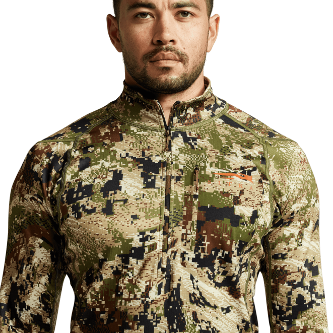 SITKA Gear језгро средње тежине зип-т мушкарци оптифаде субалпине врховима X2ZF168