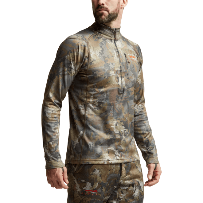 SITKA Gear језгро средње тежине зип-т мушкарци оптифаде водоточно дрво врховима X2ZF170