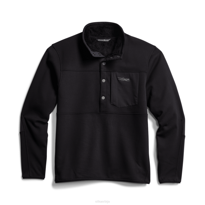 SITKA Gear фронт ранге снап флис мушкарци црн врховима X2ZF204