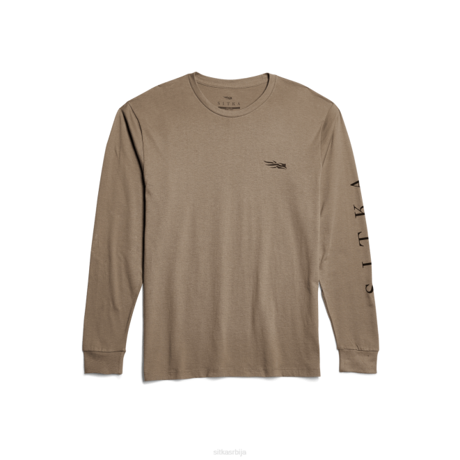 SITKA Gear темељна мајица дугих рукава мушкарци орах врховима X2ZF136