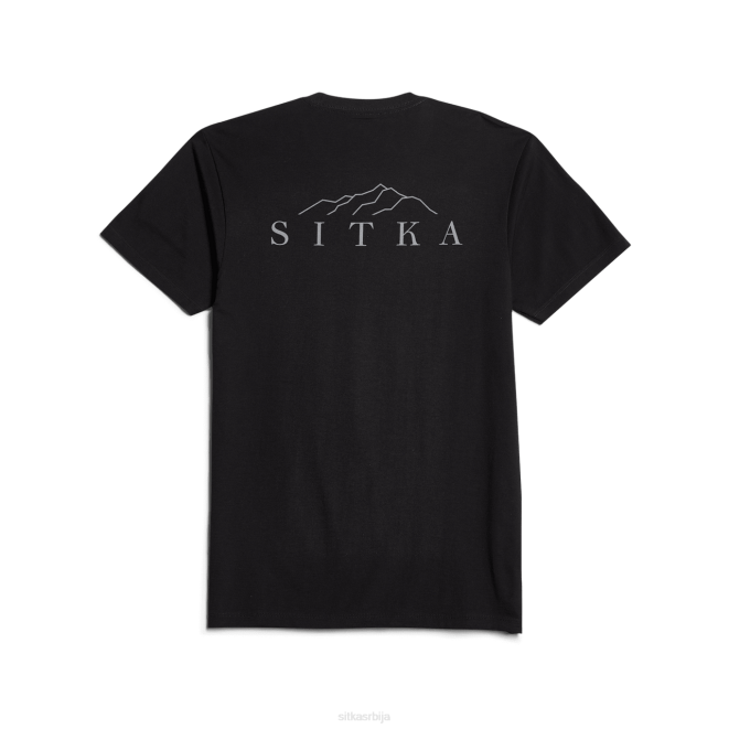 SITKA Gear елеватион тее мушкарци црн врховима X2ZF155