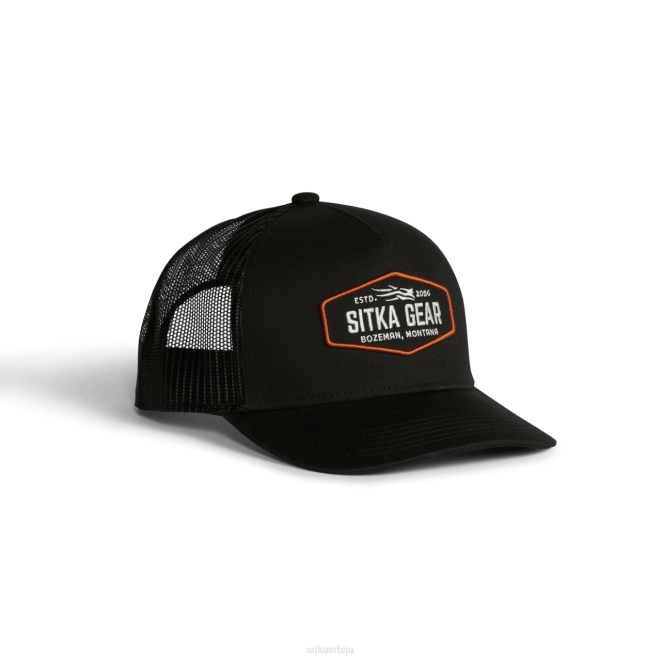 SITKA Gear хек мид про камионџија унисек црн капе X2ZF340
